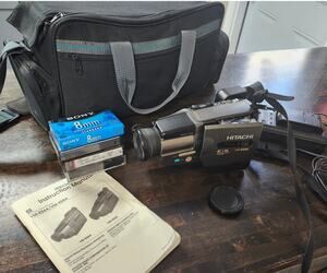 Hitachi VM-E58A 8mm Video Camcorder Camera Recorder Bundle Pack For Parts